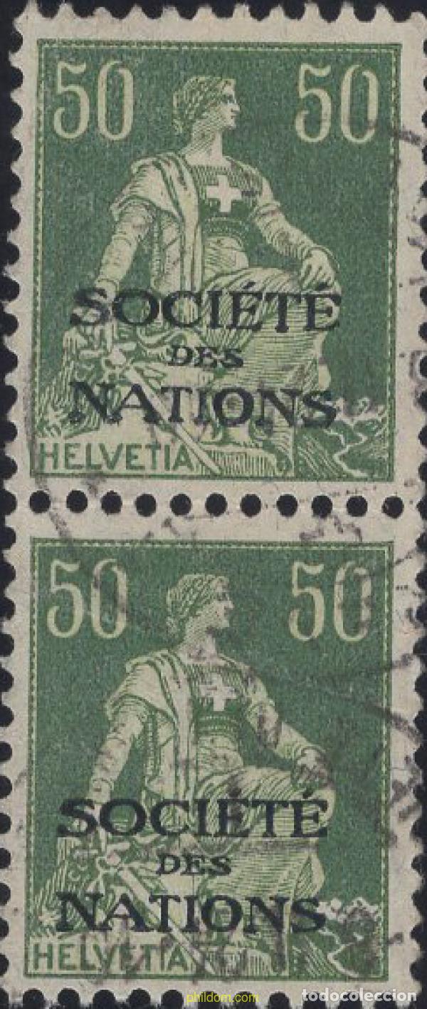 Sellos: 642466 USED SUIZA. Liga de las naciones 1922 MOTIVOS VARIOS