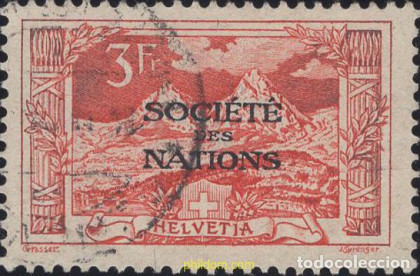 Sellos: 642468 USED SUIZA. Liga de las naciones 1922 MOTIVOS VARIOS