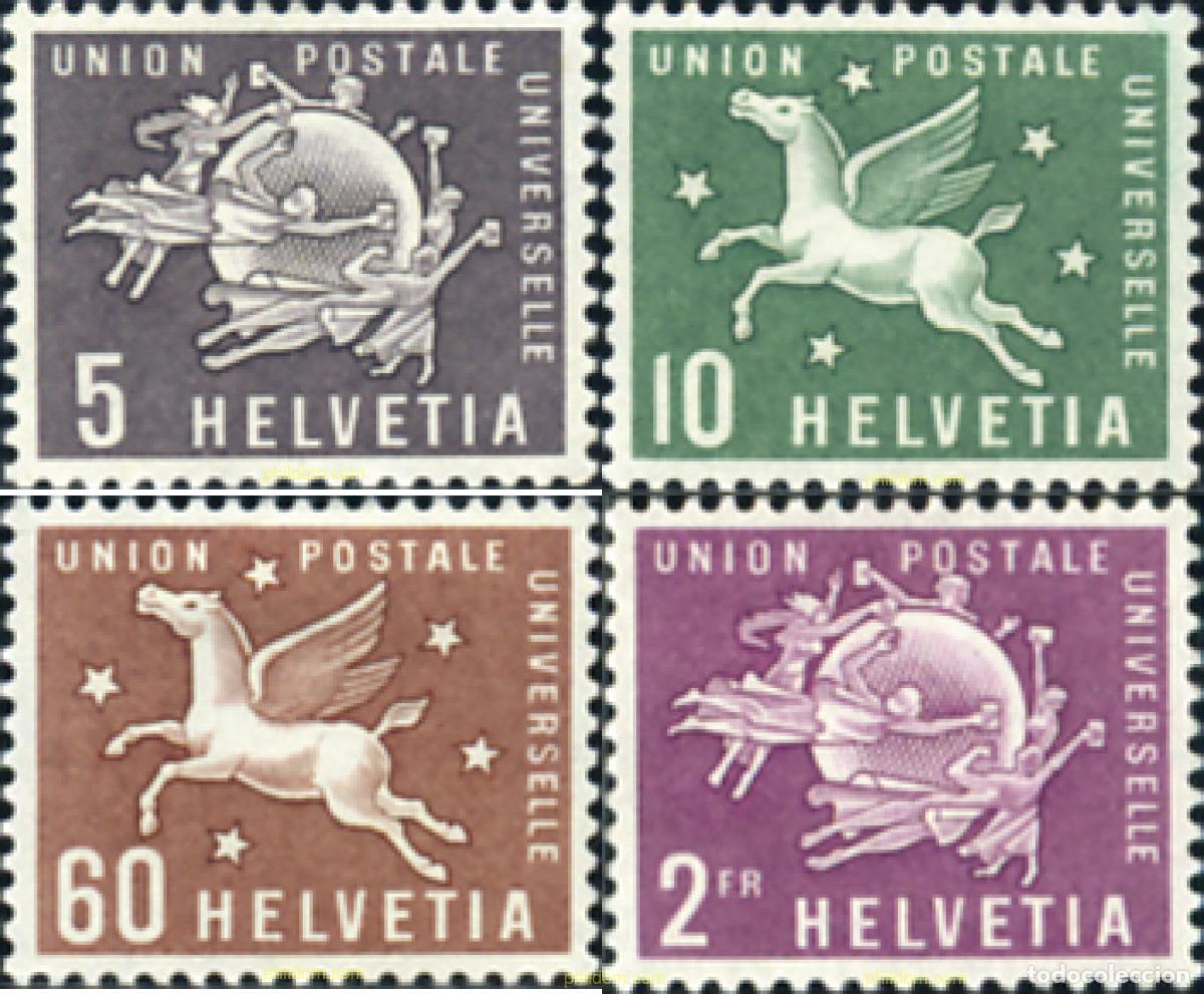 Sellos: 370705 MNH SUIZA. UPU 1957 UNION POSTAL UNIVERSAL