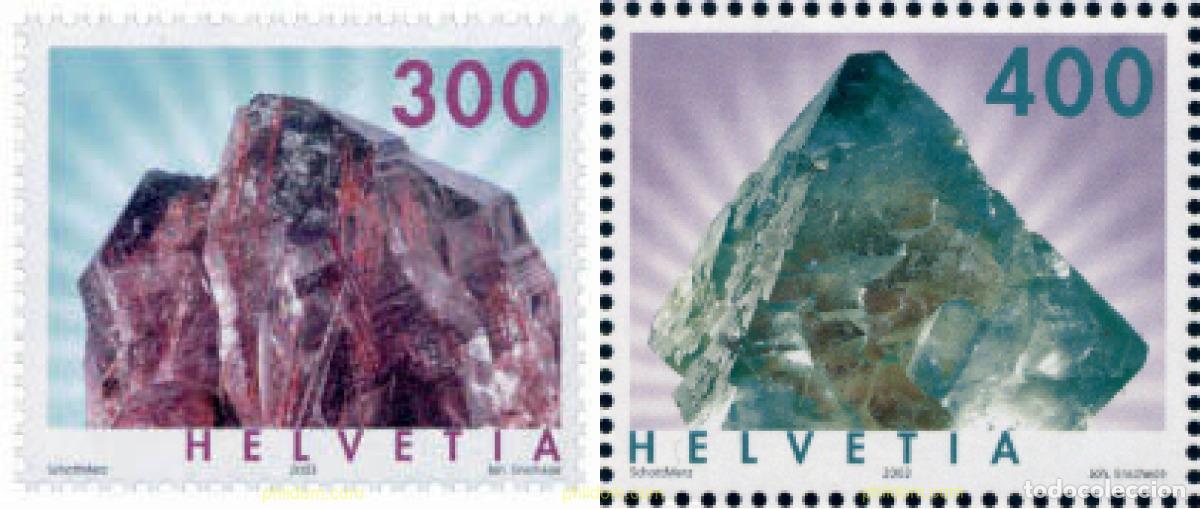 Sellos: 133221 MNH SUIZA 2003 MINERALES