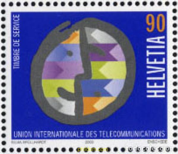 Sellos: 135098 MNH SUIZA. Uni&oacute;n Internacional de Telecomunicaciones 2003 UNION INTERNACIONAL DE TELECOMUNI