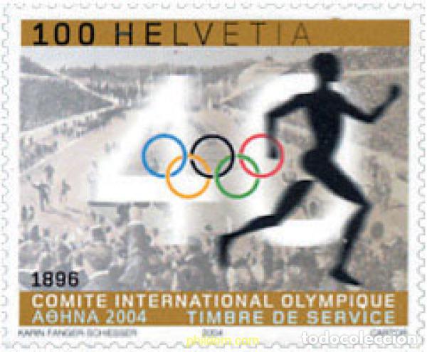 Sellos: 139767 MNH SUIZA. Comite Ol&iacute;mpico Internacional 2004 28 JUEGOS OLIMPICOS DE VERANO ATENAS 2004