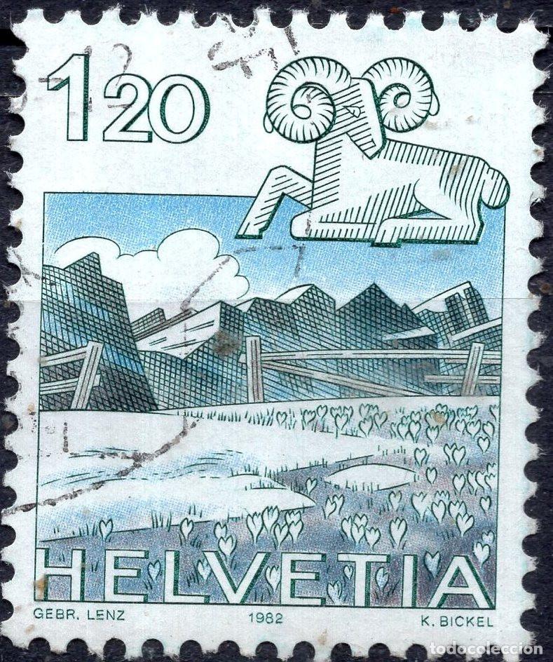 Sellos: SUIZA 1982 STAMP MICHEL CH 1229