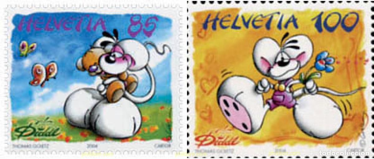 Sellos: 143827 MNH SUIZA 2004 PERSONAJES DE COMIC