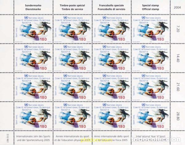 Sellos: 157474 MNH SUIZA. Comite Ol&iacute;mpico Internacional 2004 A&Ntilde;O INTERNACIONAL DEL DEPORTE