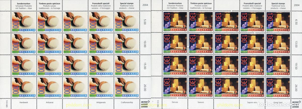 Sellos: 153519 MNH SUIZA 2004 GASTRONOMIA