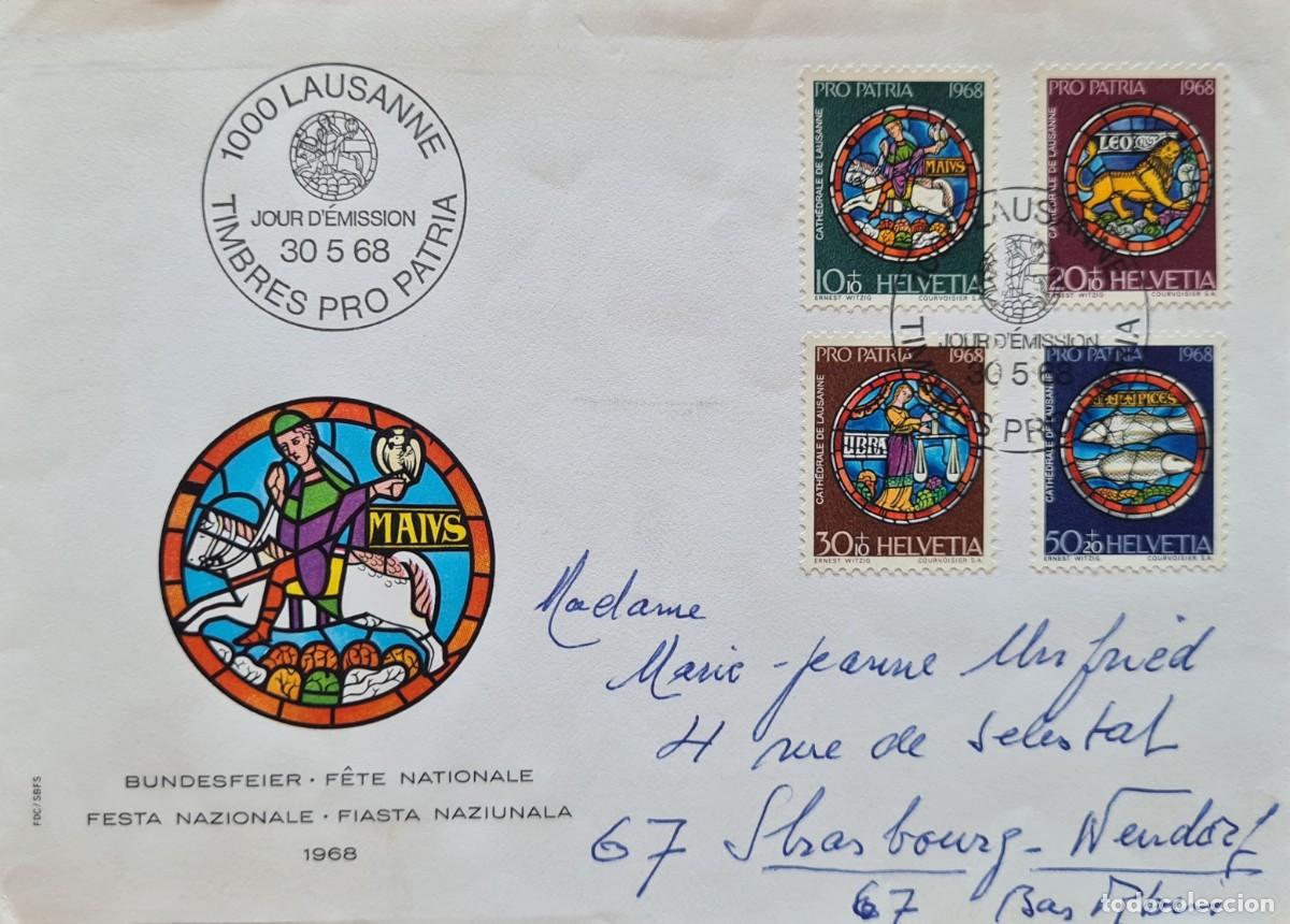 Briefmarken: Sobre pro-patria, Suiza 1968