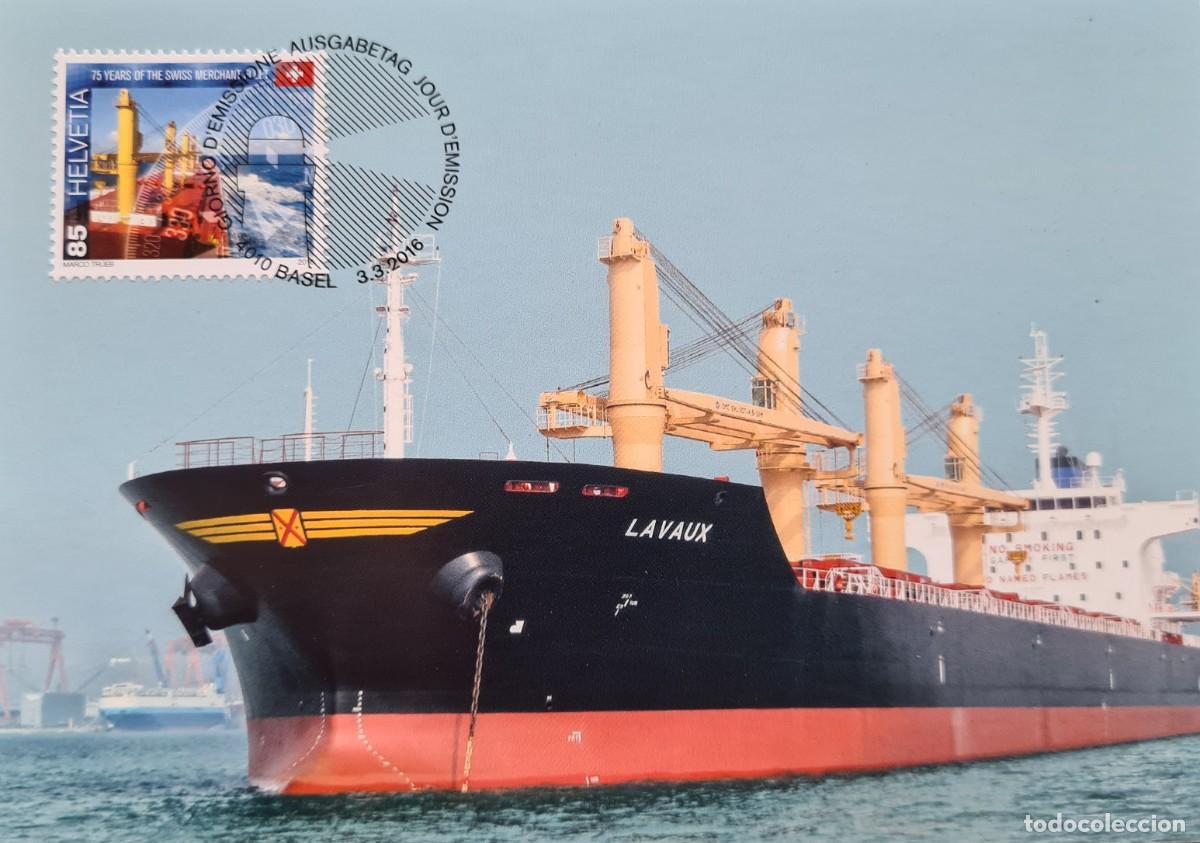 Briefmarken: Cuatro tarjetas m&aacute;ximas de Suiza 2014: barcos