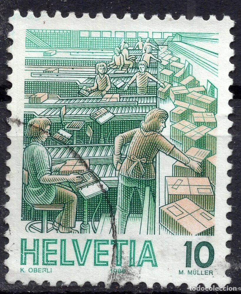 Sellos: SUIZA 1986 STAMP MICHEL CH 1322ya