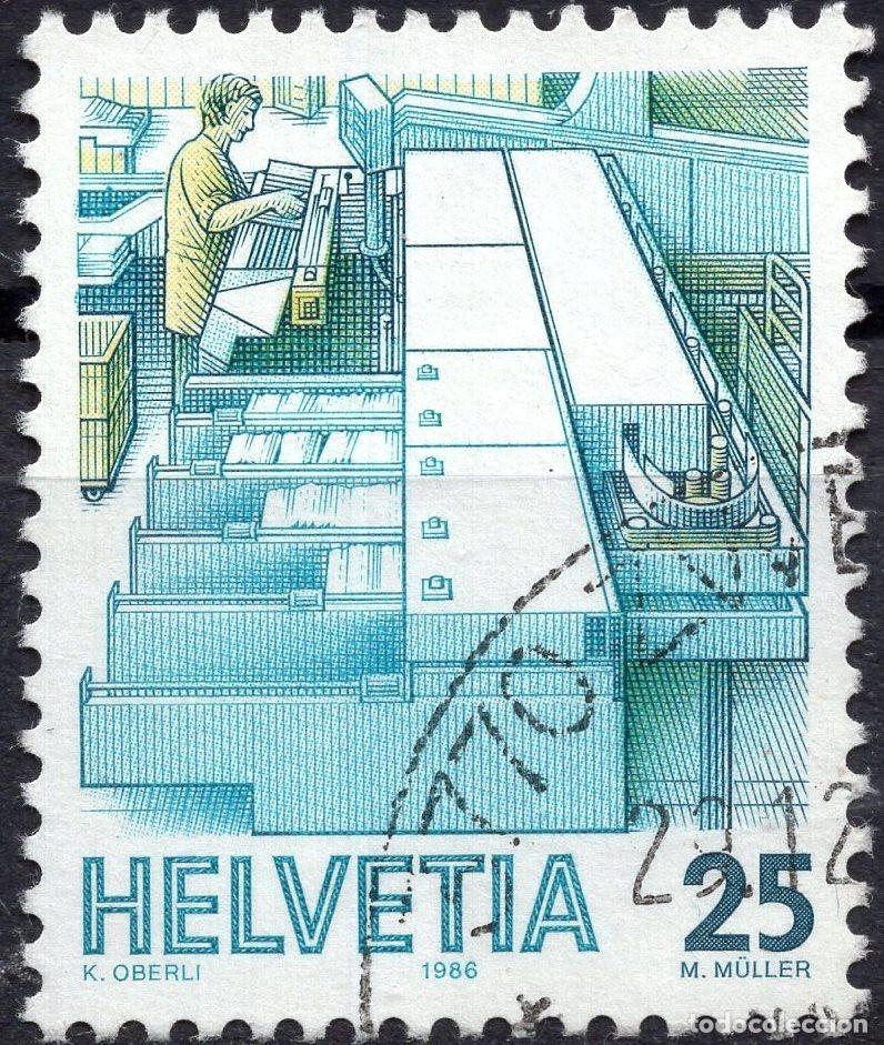 Sellos: SUIZA 1986 STAMP MICHEL CH 1323ya
