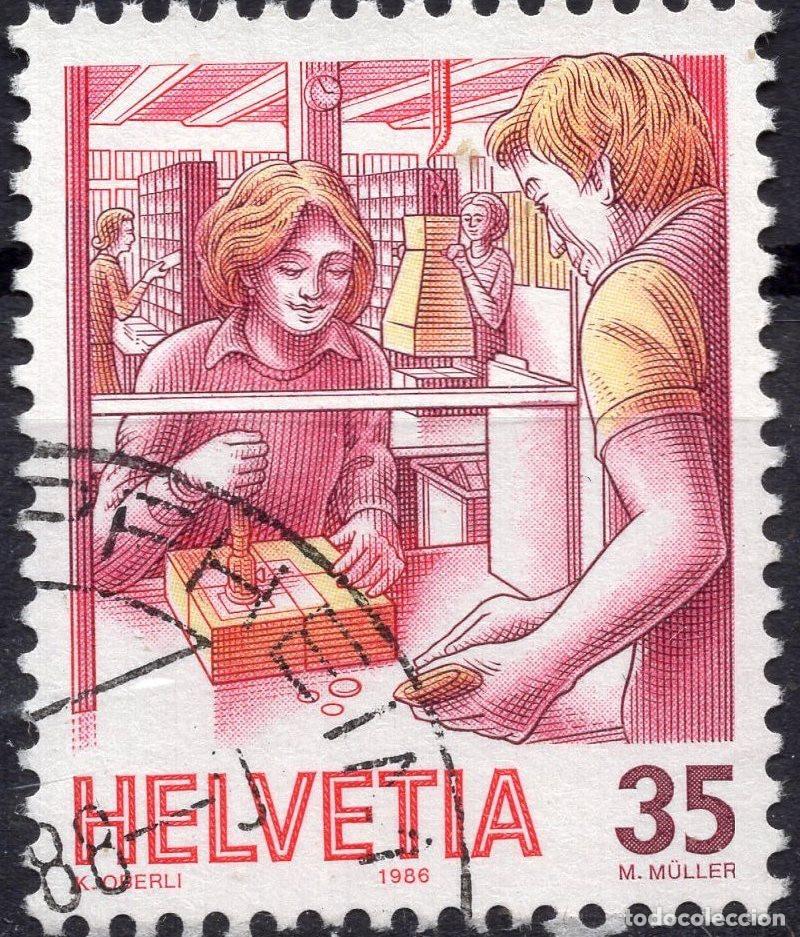 Sellos: SUIZA 1986 STAMP MICHEL CH 1324ya