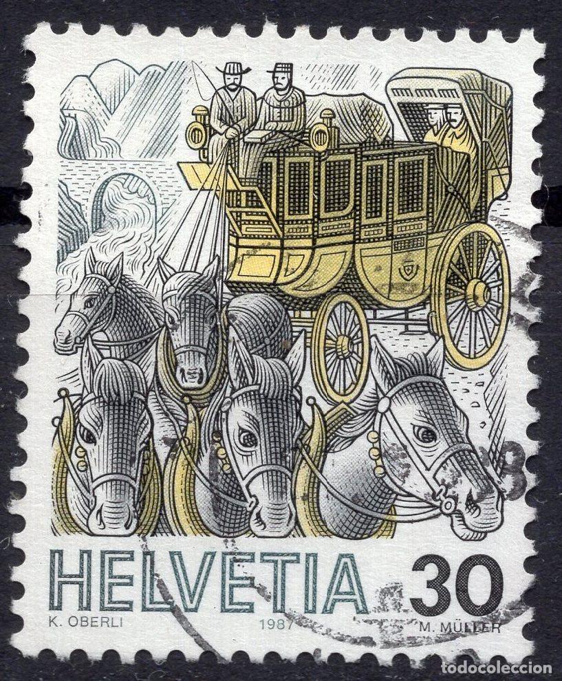 Sellos: SUIZA 1987 STAMP MICHEL CH 1341a
