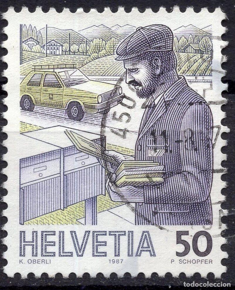 Sellos: SUIZA 1987 STAMP MICHEL CH 1343a