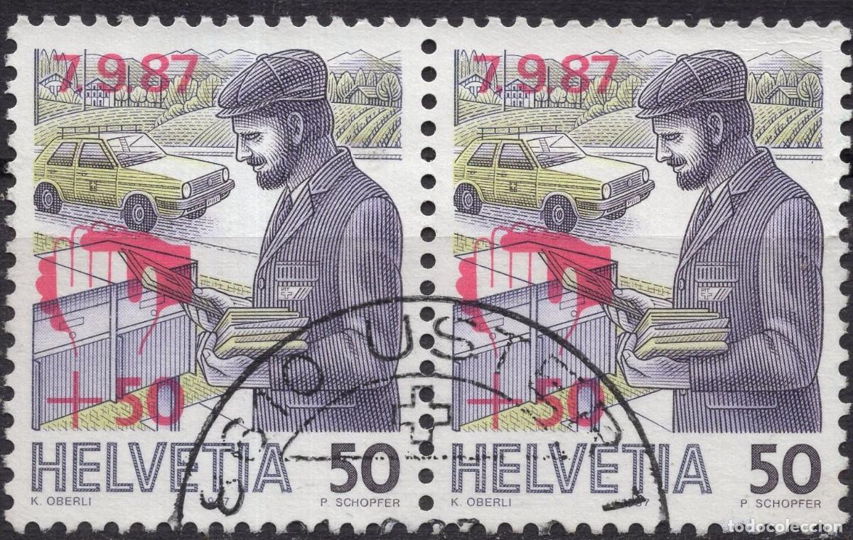 Sellos: SUIZA 1987 STAMP MICHEL CH 1358