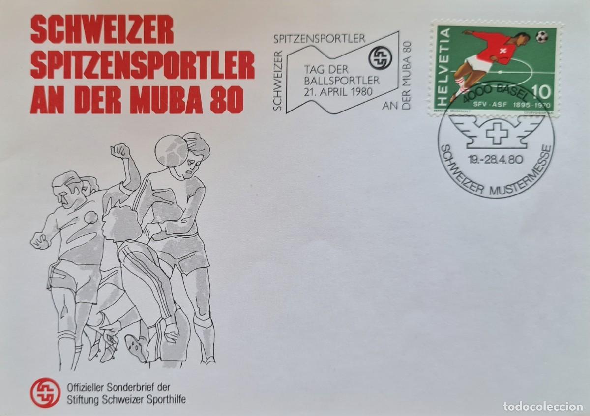 Briefmarken: Sobre conmemorativo de Suiza 1980