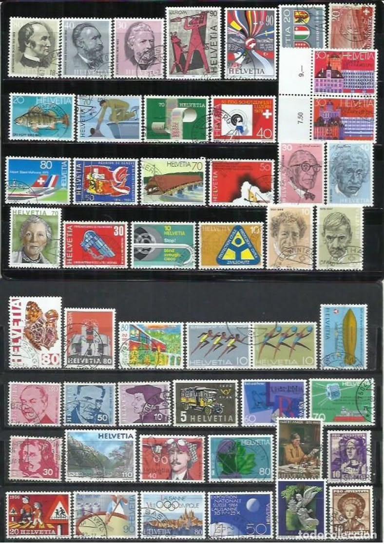Sellos: R378H-LOTE SELLOS ANTIGUOS Y MODERNOS SUIZA SIN TASAR,BUENOS VALORES,BUENOS VALORES.HELVETIA. ******