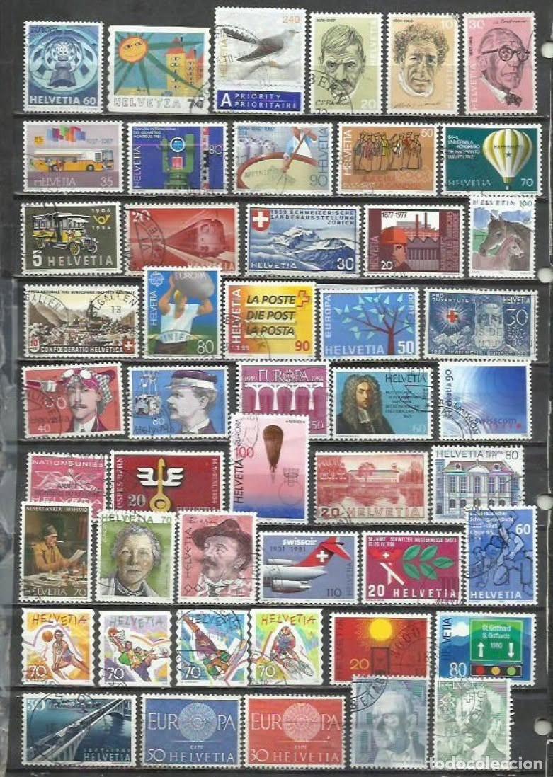 Sellos: G875-LOTE SELLOS ANTIGUOS Y MODERNOS SUIZA SIN TASAR,BUENOS VALORES,BUENOS VALORES.HELVETIA. ******