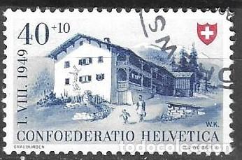 Sellos: SELLO USADO DE SUIZA 1949, YT 480