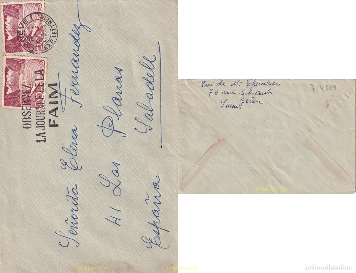 Sellos: 724329 USED SUIZA 1949 TECNICA Y PAISAJES