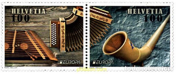 Sellos: 320750 MNH SUIZA 2014 EUROPA CEPT 2014 - INSTRUMENTOS MUSICALES