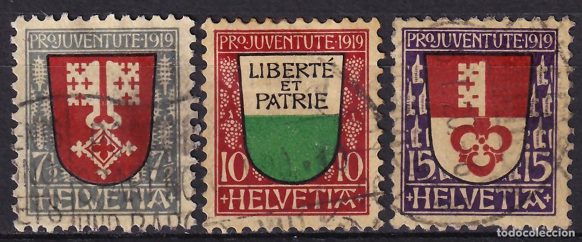 Sellos: SUIZA, 1919 Y&T. 173 / 175, Pro Juventud.