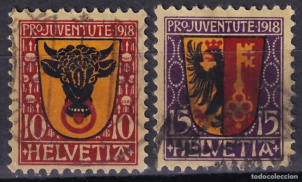 Sellos: SUIZA, 1918 Y&T. 168 / 169, Pro Juventud.