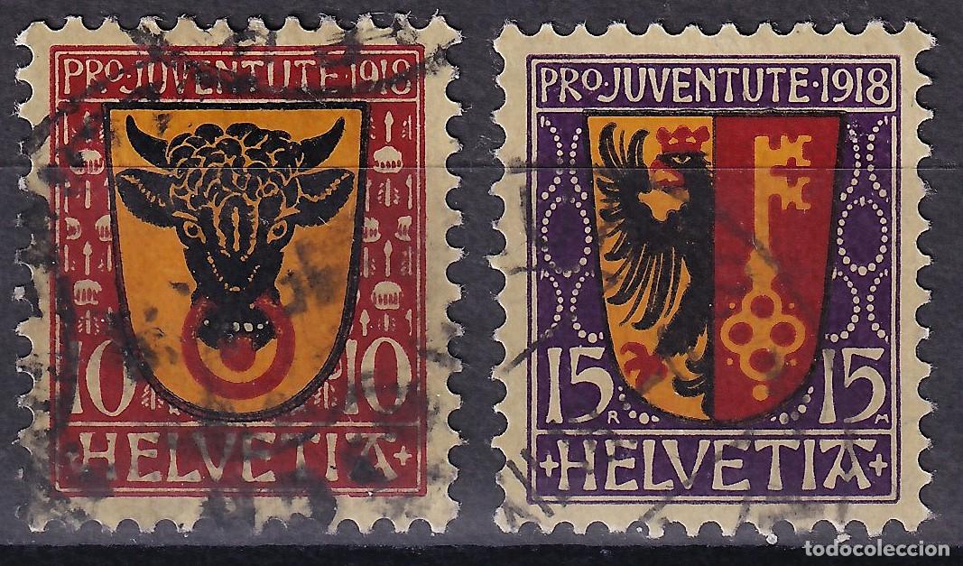 Sellos: SUIZA, 1918 Y&T. 168 / 169, Pro Juventud.