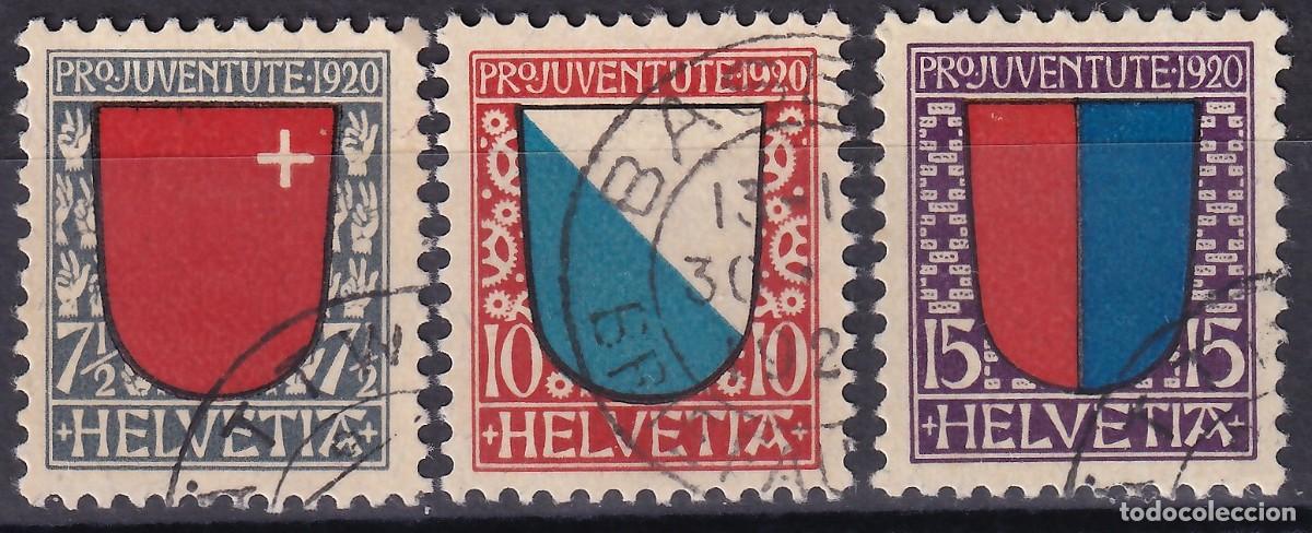 Sellos: SUIZA, 1921 Y&T. 185 / 187, Pro Juventud.