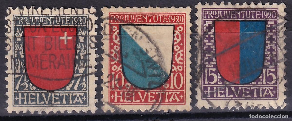 Sellos: SUIZA, 1921 Y&T. 185 / 187, Pro Juventud.