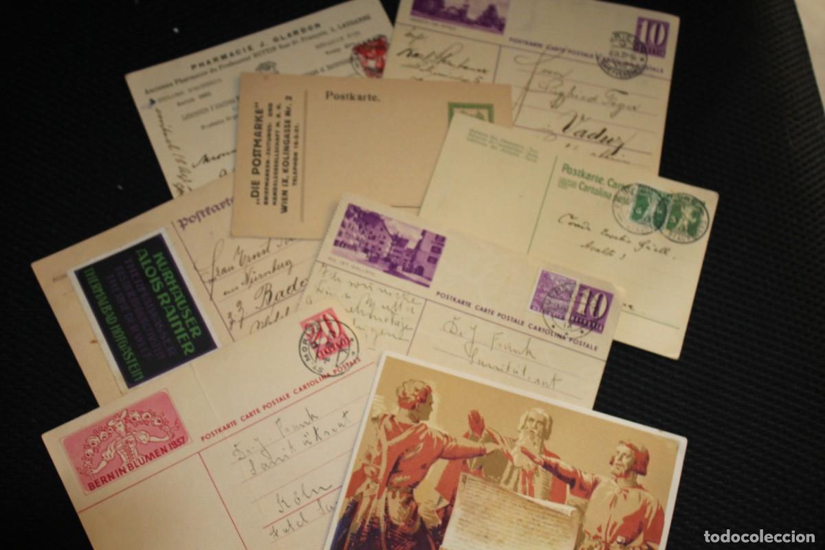 Sellos: LOTE 8 ENTEROS POSTALES ANTIGUOS SUIZA ENTRE 1914/1938 - OCASION - VER FOTOS