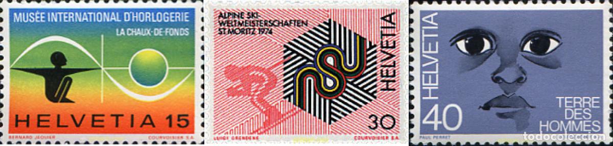 Sellos: 91333 MNH SUIZA 1973 MOTIVOS VARIOS