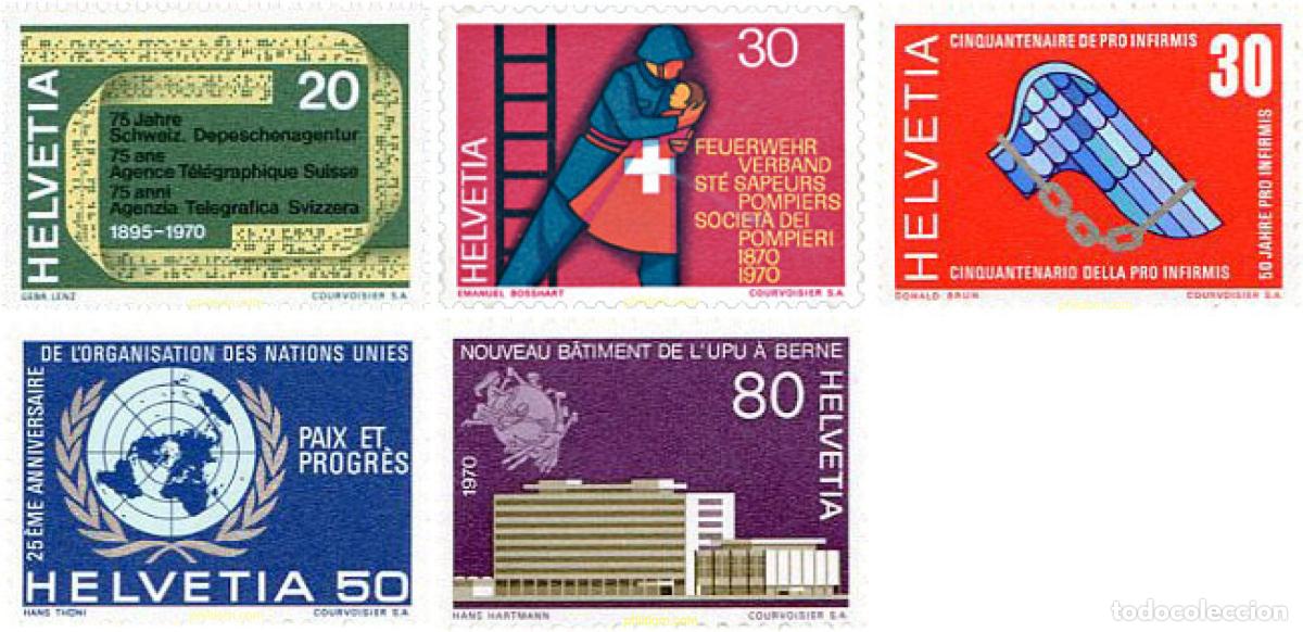 Sellos: 128266 MNH SUIZA 1970 SERIE DE PROPAGANDA