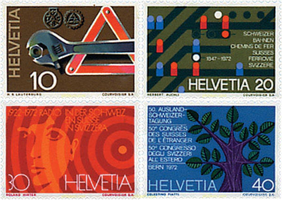 Sellos: 59021 MNH SUIZA 1972 SERIE DE PROPAGANDA