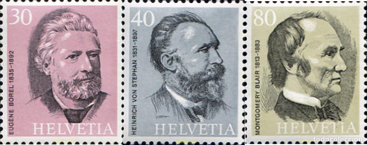 Sellos: 128334 MNH SUIZA 1974 CENTENARIO DE LA UNION POSTAL UNIVERSAL