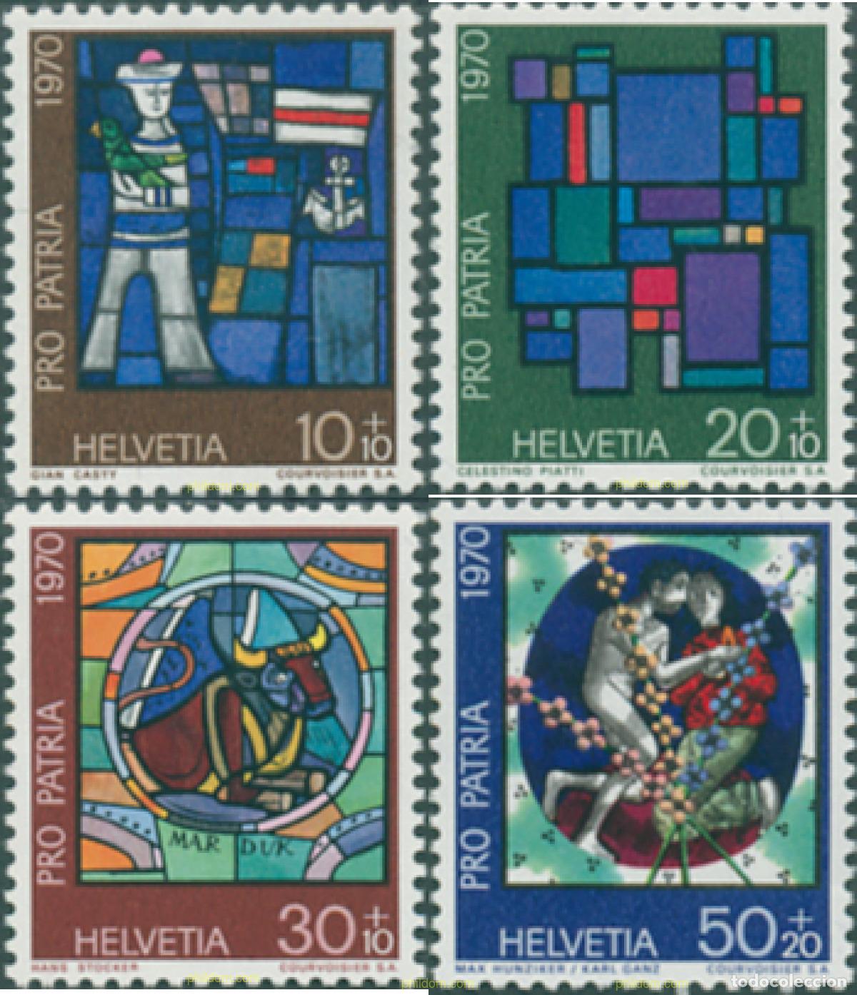 Sellos: 128267 MNH SUIZA 1970 PRO PATRIA. ARTE Y CULTURA