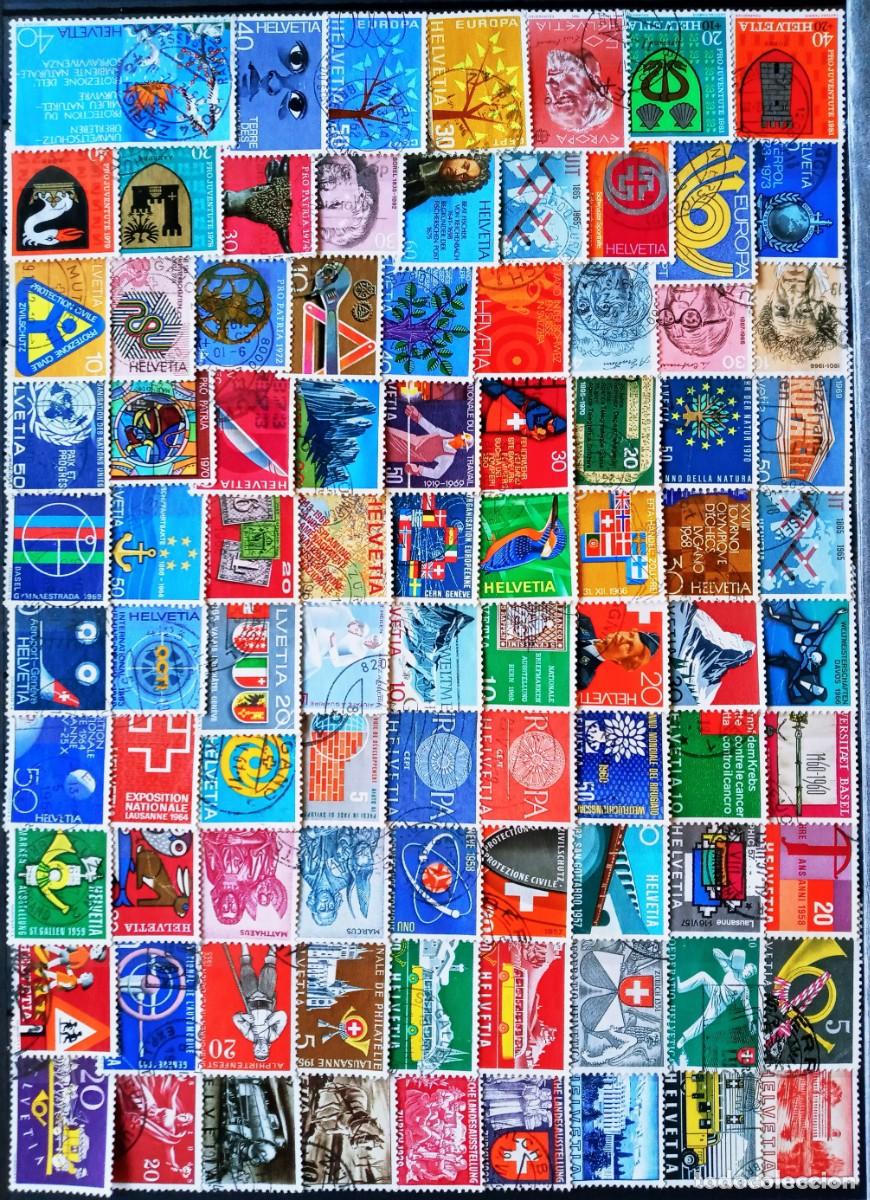 Sellos: SUIZA - IVERT ... LOTE 88 SELLOS USADOS - LOS DE LA FOTO