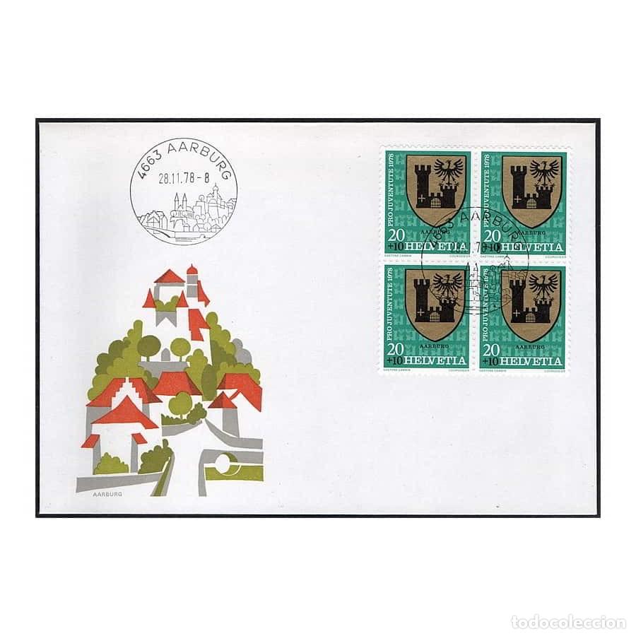Sellos: Suiza 1978 [FDC] Pro Juventud. AArburg. B4 (N)