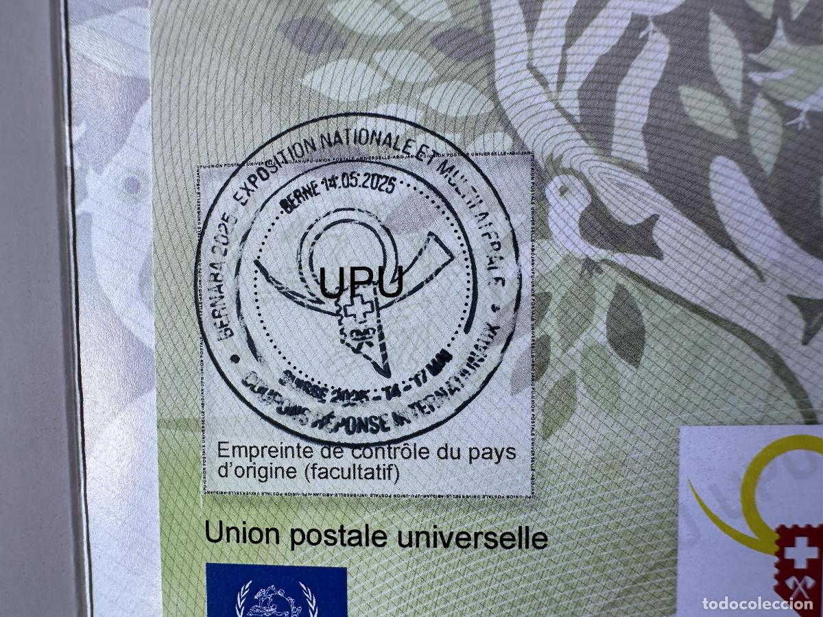 Sellos: Bern CRI - Carpeta de muestras Suiza 2025 BERNABA MULTILATERALE Cup&oacute;n UPU