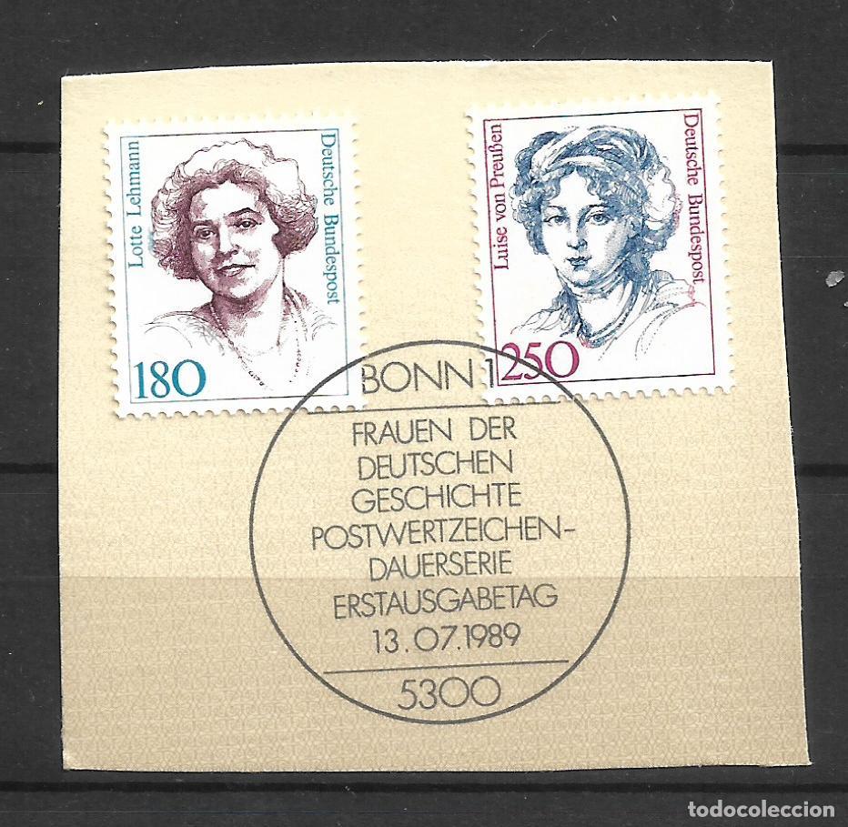 Sellos: alemania 1989 michel 1427/1428 usado- 11/4