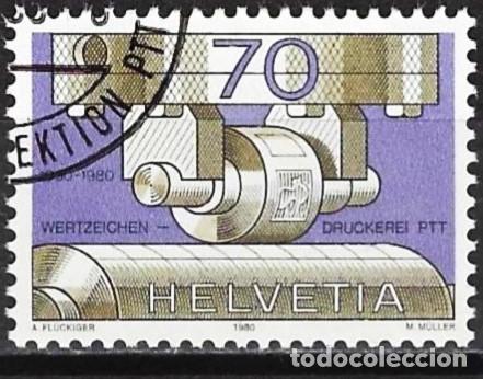 Sellos: Suiza 1980 - Mi 1182 - YT 1112 - La imprenta de los sellos