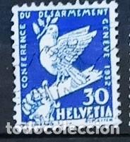 Sellos: SUIZA - IVERT 257 USADO - CONFERENCIA DE DESARME EN GENOVA A&Ntilde;O 1932