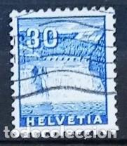 Sellos: SUIZA - IVERT 277 USADO - CATARATAS DEL RHIN A&Ntilde;O 1934