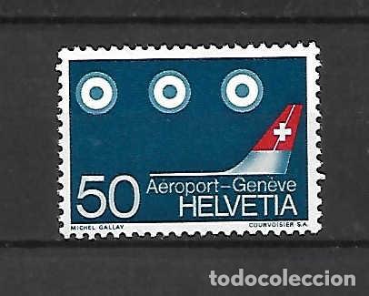Sellos: Inauguraci&oacute;n aeropuerto de Ginebra, Suiza. Sello a&ntilde;o 1968