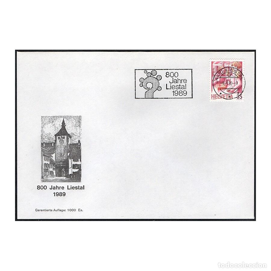 Sellos: Suiza 1989 [FDC] 800 Aniversario de Liestal (N)