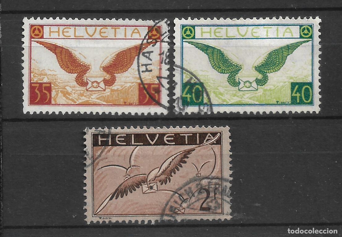 Sellos: suiza a&ntilde;o 1933-35 scott C13a-C15a usado correo aereo - 18/7