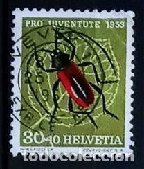 Sellos: SUIZA - IVERT 542 USADO - PRO JUVENTUDES A&Ntilde;O 1953
