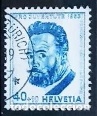 Sellos: SUIZA - IVERT 542 USADO - PRO JUVENTUDES A&Ntilde;O 1953