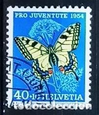 Sellos: SUIZA - IVERT 557 USADO - PRO JUVENTUD 1954