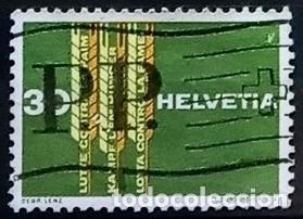 Sellos: SUIZA - IVERT 708 USADO - CAMPA&Ntilde;A MUNDIAL CONTRA EL HAMBRE A&Ntilde;O 1963