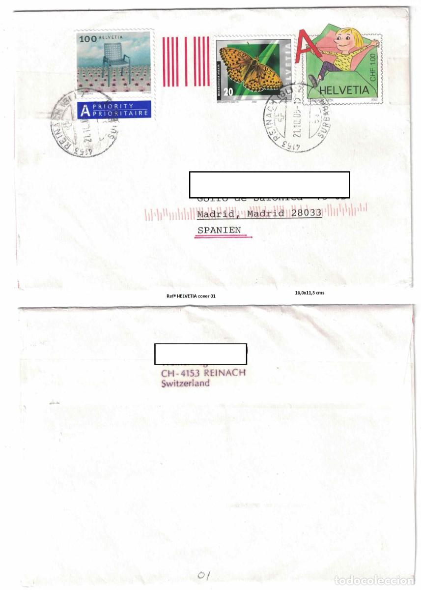 Sellos: Cover circulated from REINACH to MADRID 21-10-05